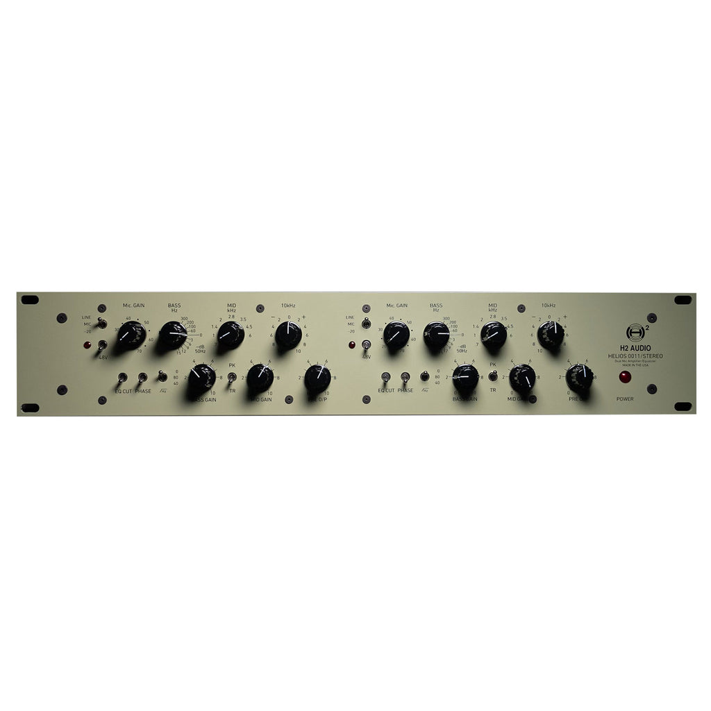 H2 Audio Helios 0011/Stereo Microphone Preamp/EQ - Vintage Green
