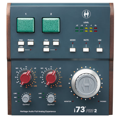 Heritage Audio i73 PRO 2 2-in/4-out USB-C Audio Interface with Two 73 Preamps