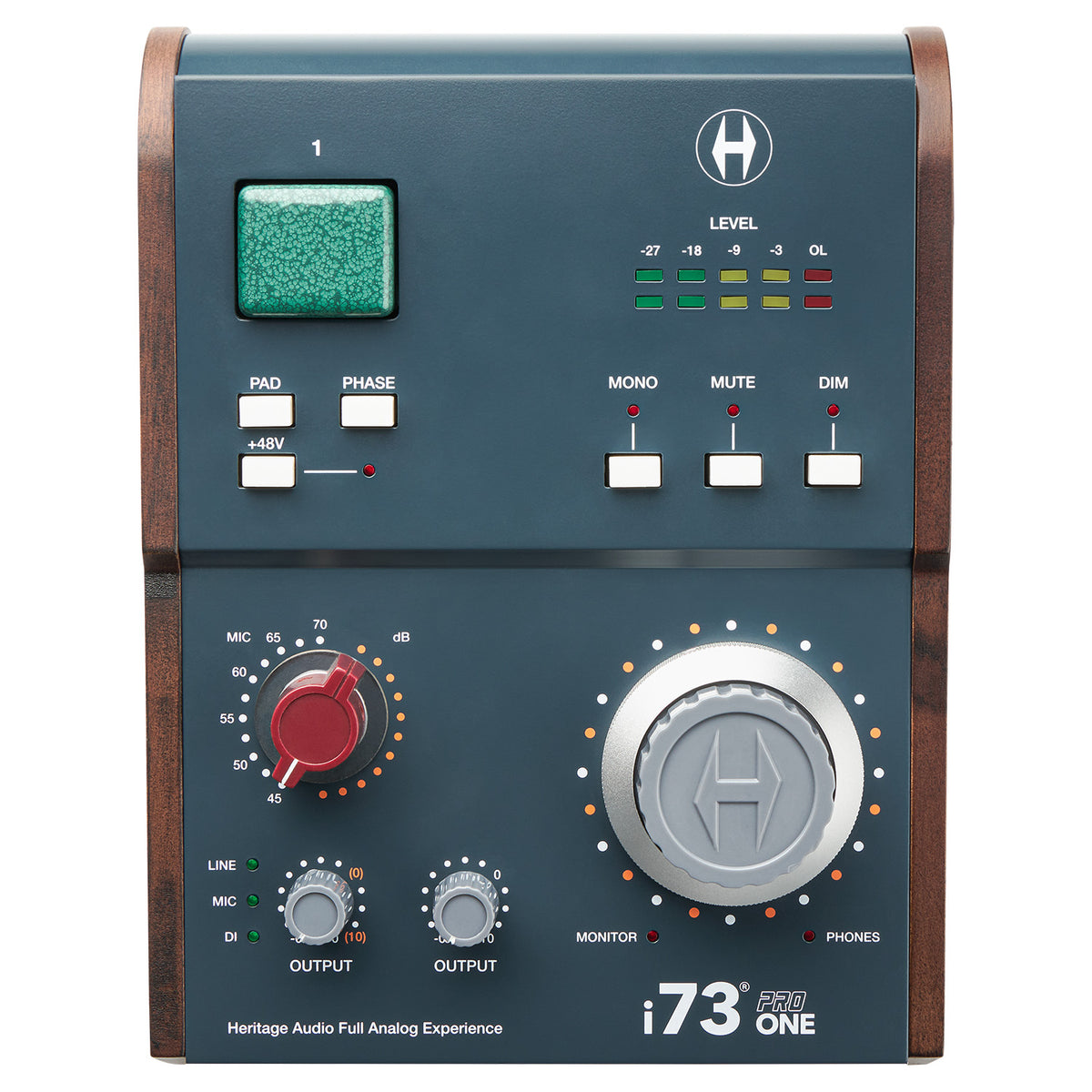 Heritage Audio i73 PRO One 2-in/4-out USB-C Audio Interface with 73 Preamp