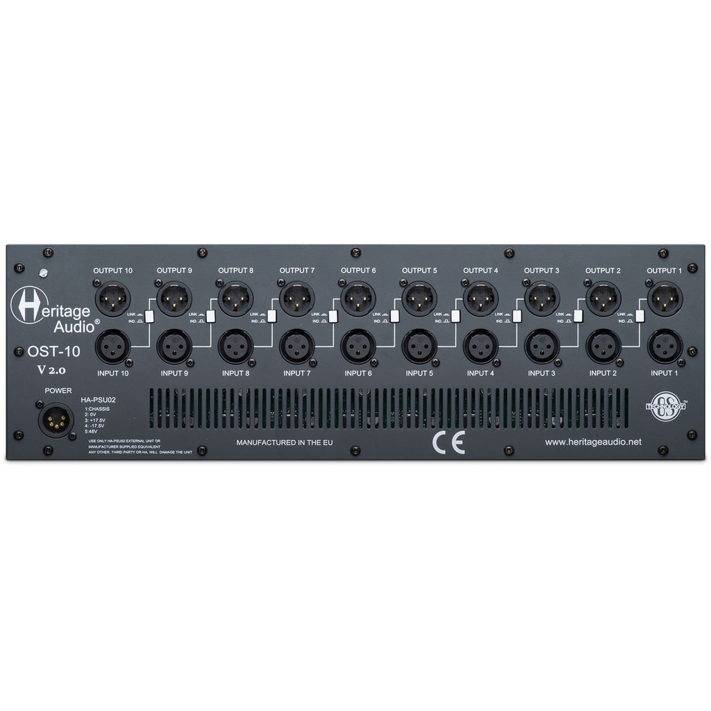 Heritage Audio OST-10 V2.0 500 Series Rack with OS Tech