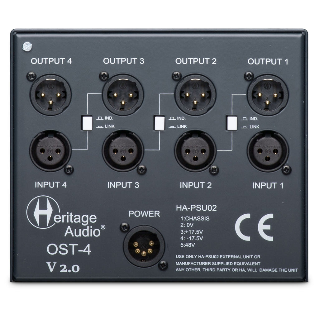 Heritage Audio OST-4 V2.0 500 Series Rack with OS Tech