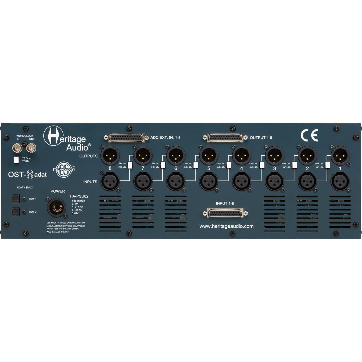 Heritage Audio OST-8 ADAT 500 Series Rack