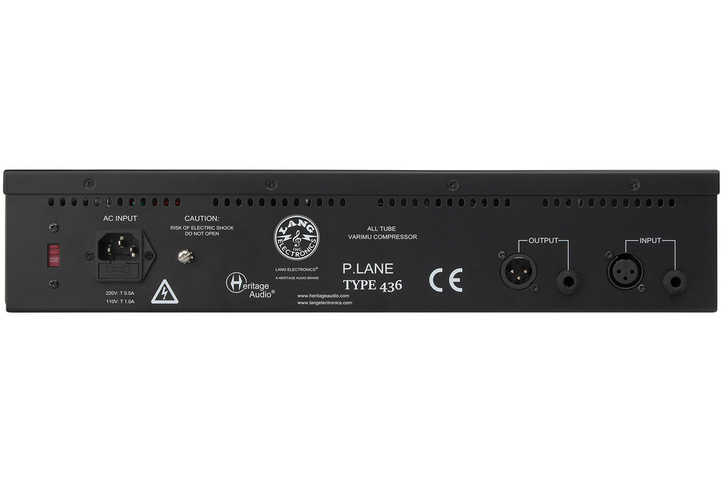 Heritage Audio LANG Electronics P.LANE TYPE 436 Vari-Mu Compressor