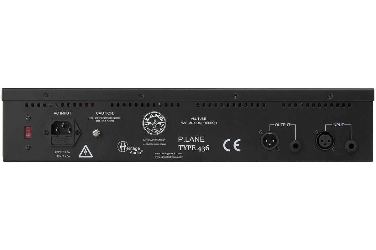 Heritage Audio LANG Electronics P.LANE TYPE 436 Vari-Mu Compressor