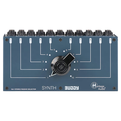 Heritage Audio Synth Buddy 10-to-1 Stereo Passive Desktop Switch