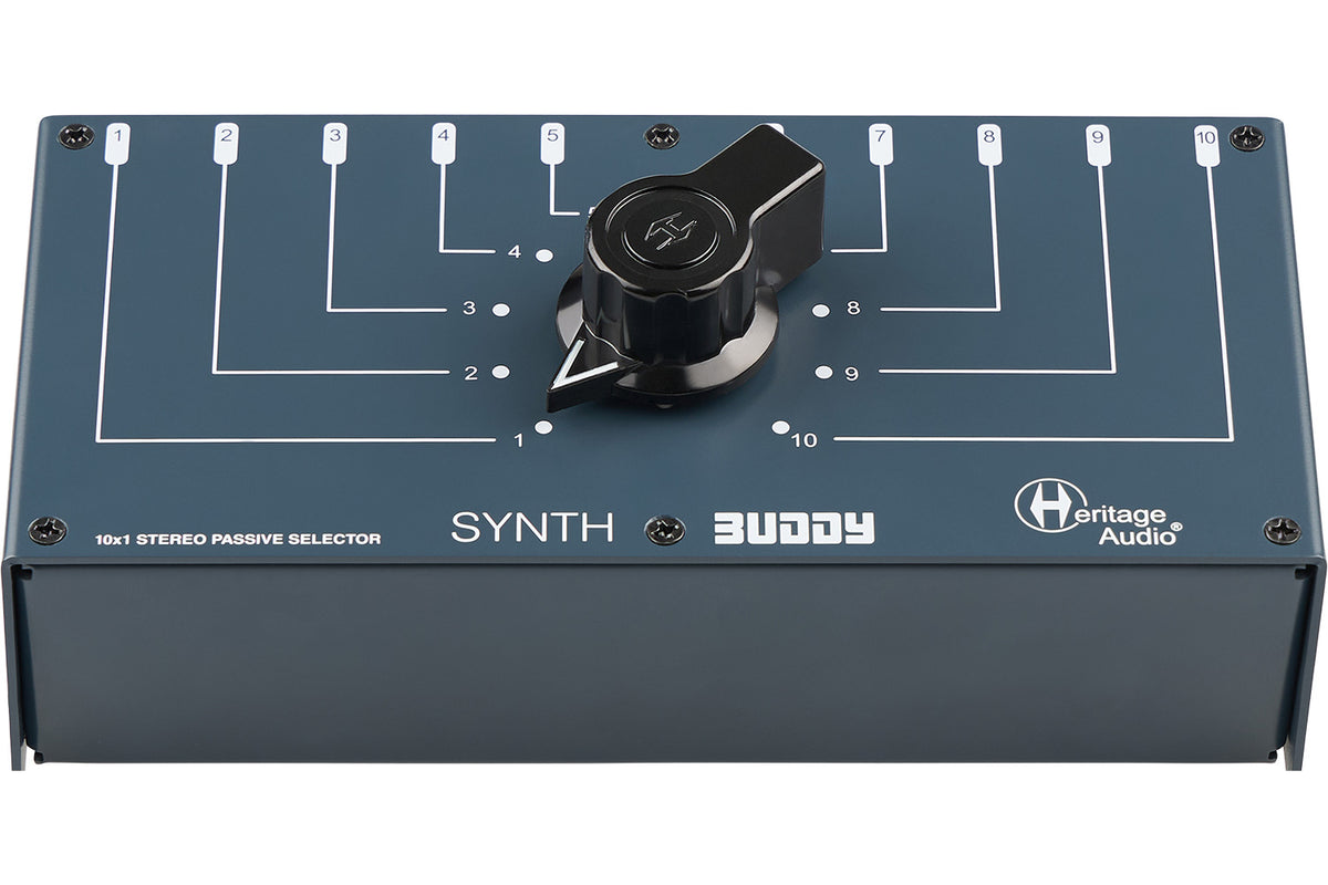 Heritage Audio Synth Buddy 10-to-1 Stereo Passive Desktop Switch