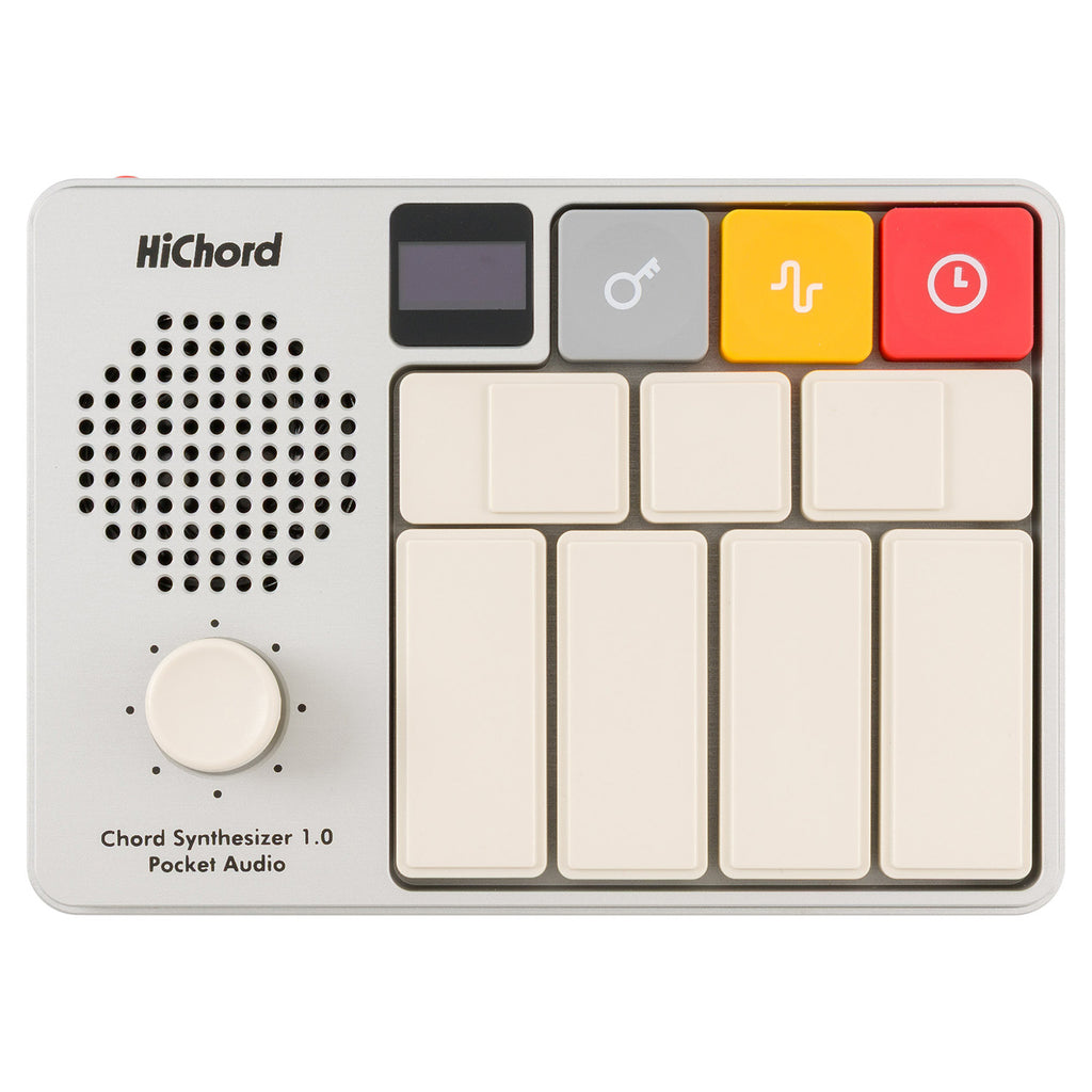 HiChord Chord Pocket Synthesizer - Aluminum Edition Silver Anodized (Demo Deal)