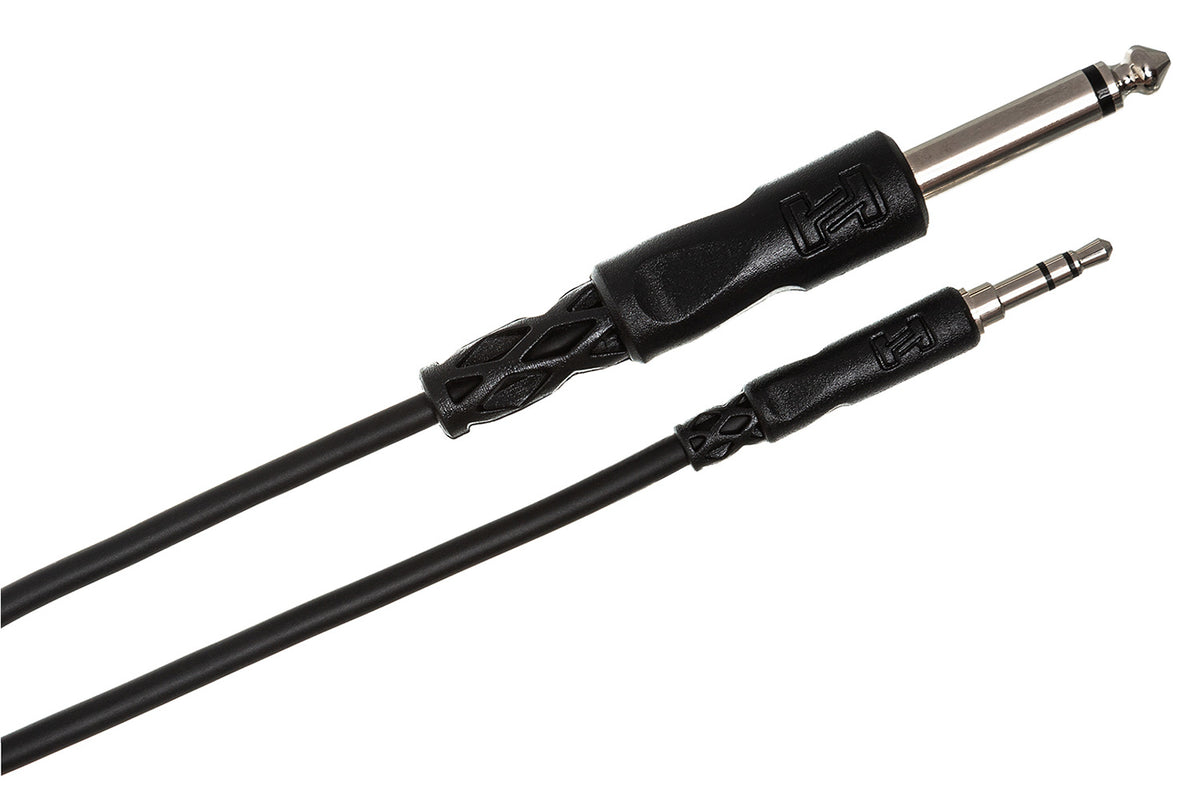 Hosa CMP-110 1/4" TS to 3.5 mm TRS Mono Cable - 10'