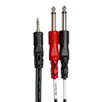 Hosa CMP-159 3.5mm TRS to Dual 1/4" TS Stereo Breakout Y Cable - 10' (Demo Deal)