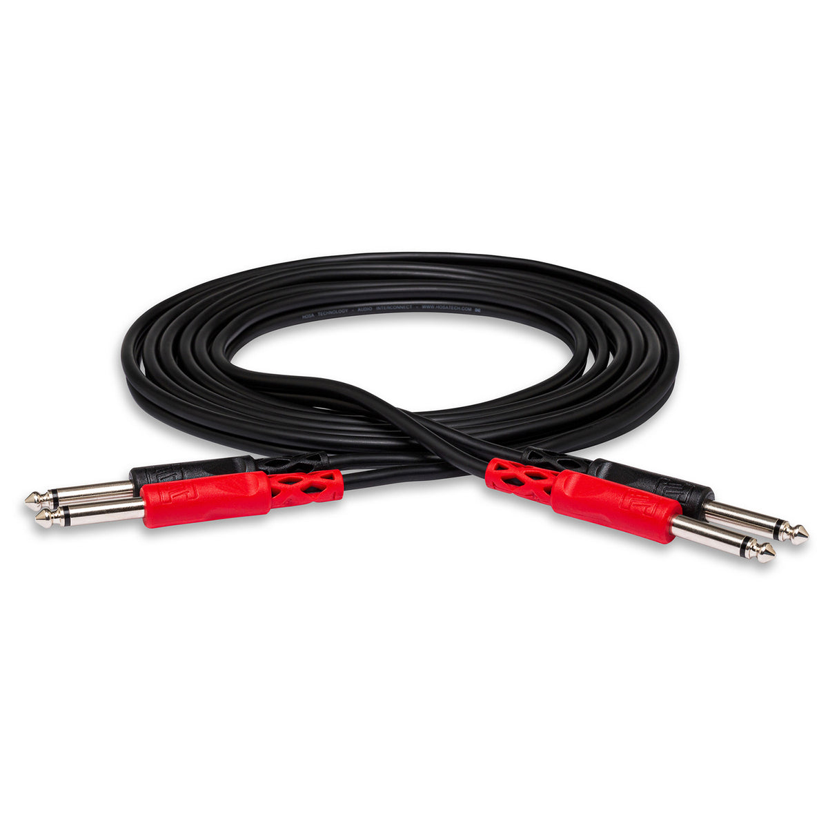 Hosa CPP-201 Dual 1/4" TS Stereo Cable - 3.3'