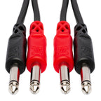 Hosa CPP-204 Dual 1/4" TS Stereo Cable - 9.8'