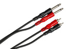 Hosa CPR-203 Dual 1/4" TS to Dual RCA Stereo Cable - 9.8'