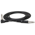 Hosa CSS-105R 1/4" TRS Straight to Right-Angle Balanced Cable - 5'