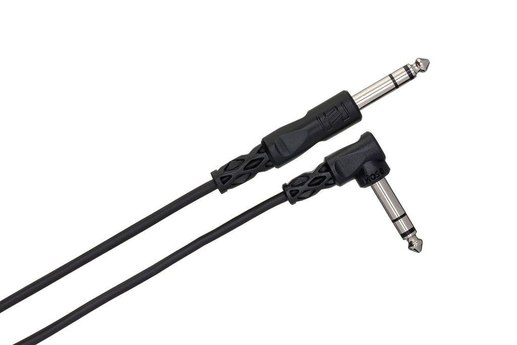 Hosa CSS-103R 1/4" TRS Straight to Right-Angle Balanced Cable - 3'