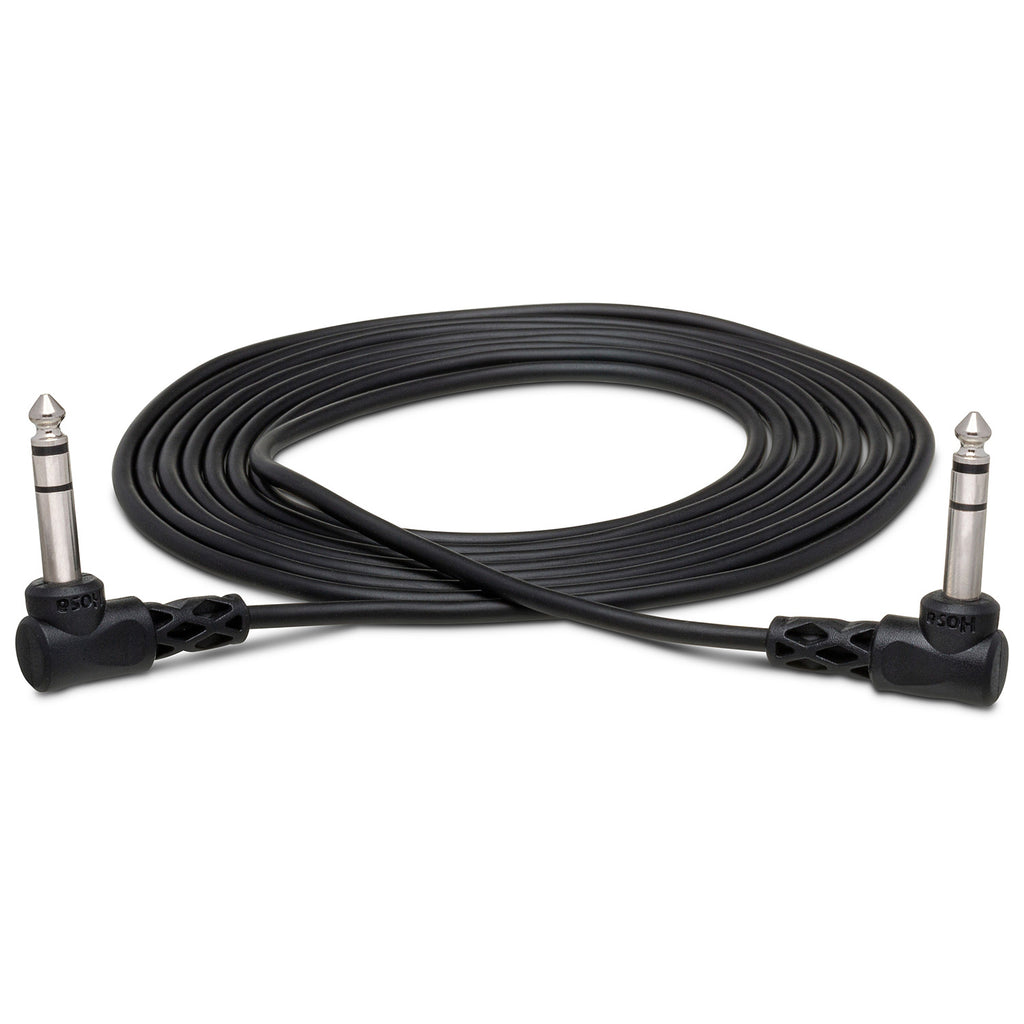 Hosa CSS-103RR 1/4" TRS Right-Angle to Right-Angle Balanced Cable - 3'