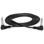 Hosa CSS-103RR 1/4" TRS Right-Angle to Right-Angle Balanced Cable - 3'