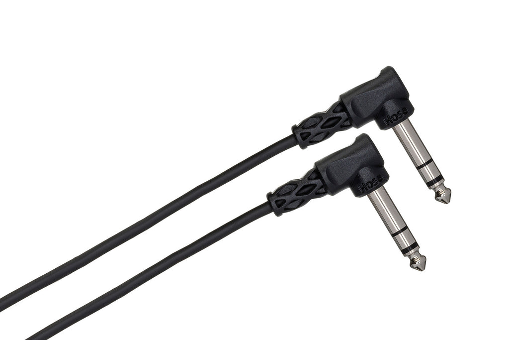 Hosa CSS-103RR 1/4" TRS Right-Angle to Right-Angle Balanced Cable - 3'