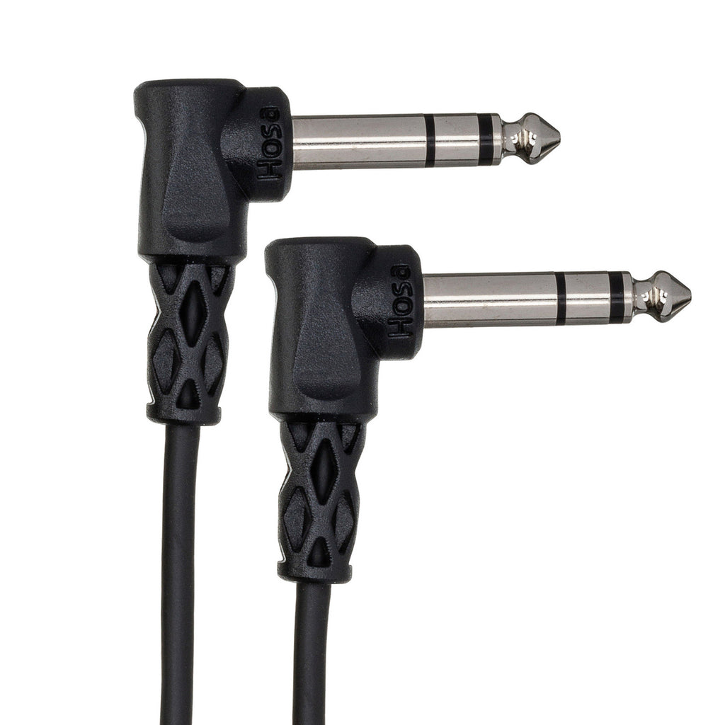 Hosa CSS-103RR 1/4" TRS Right-Angle to Right-Angle Balanced Cable - 3'