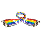 Hosa CSS-890 1/4" TRS Balanced Patch Cable 8-Pack - 3'