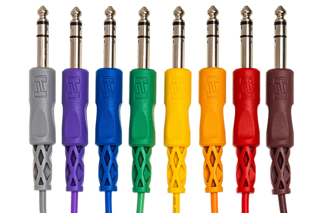 Hosa CSS-890 1/4" TRS Balanced Patch Cable 8-Pack - 3'