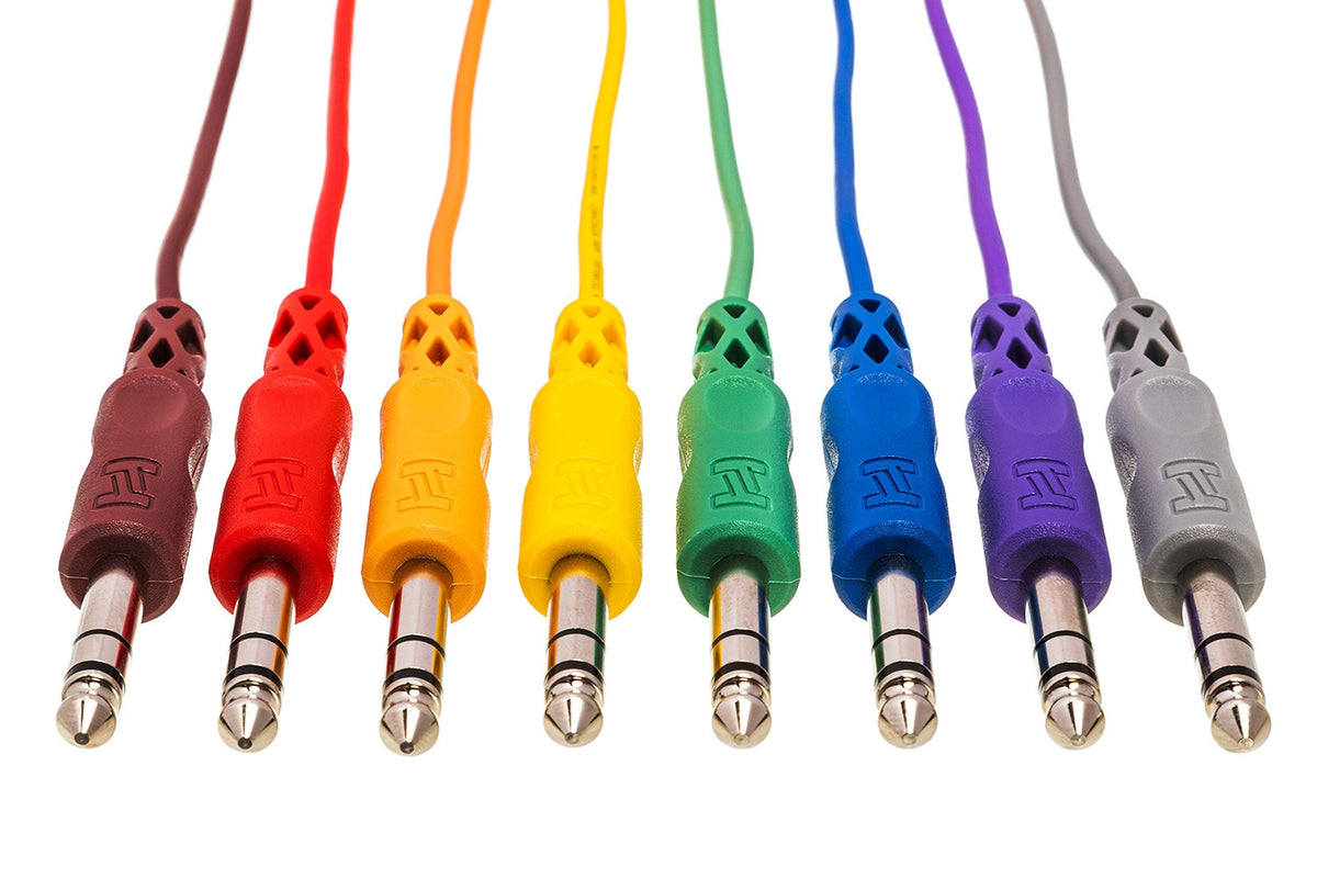 Hosa CSS-890 1/4" TRS Balanced Patch Cable 8-Pack - 3'