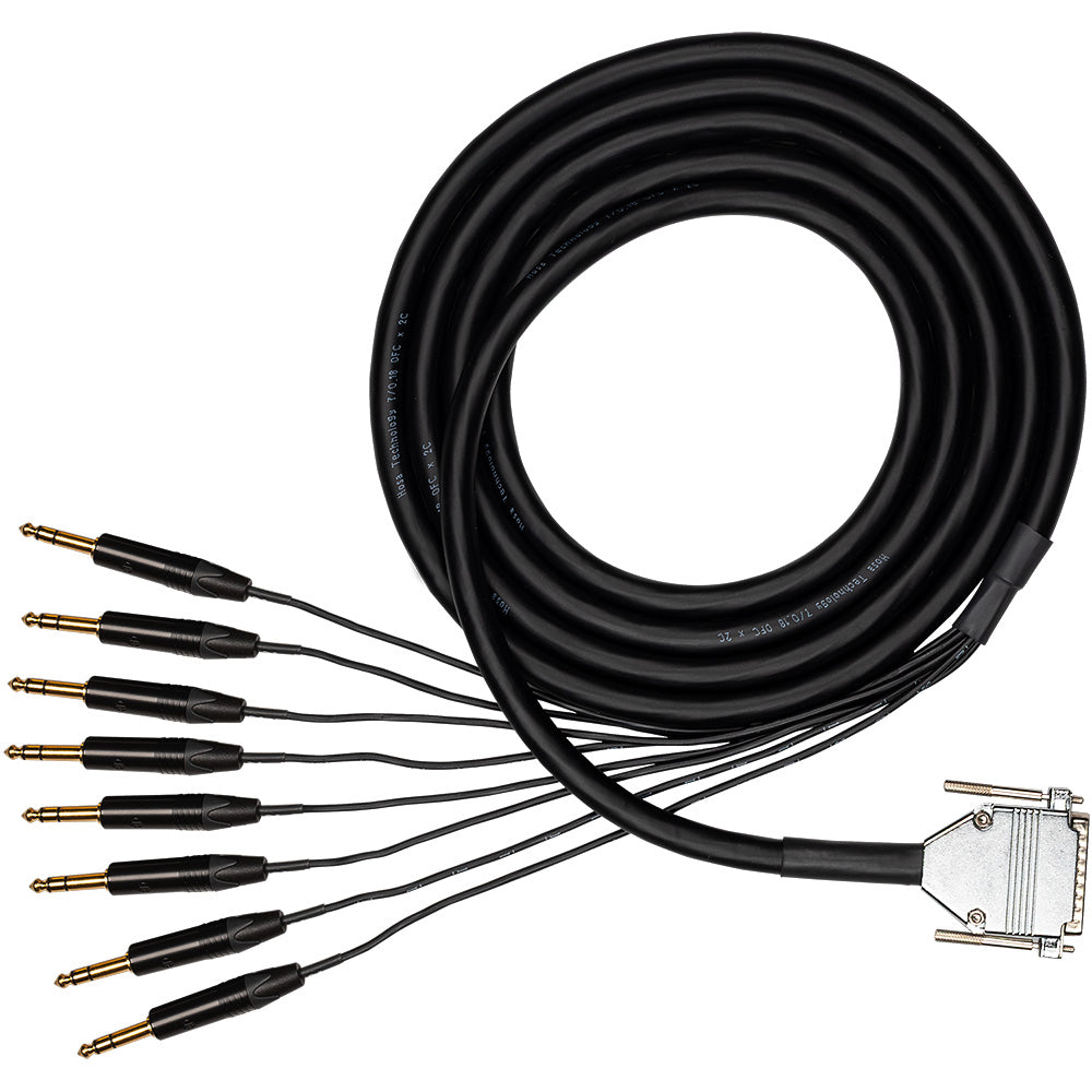 Hosa EDGE DB25 to 1/4" TRS Cable Snake - 1m