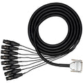 Hosa EDGE DB25 to XLRF Cable Snake - 4m
