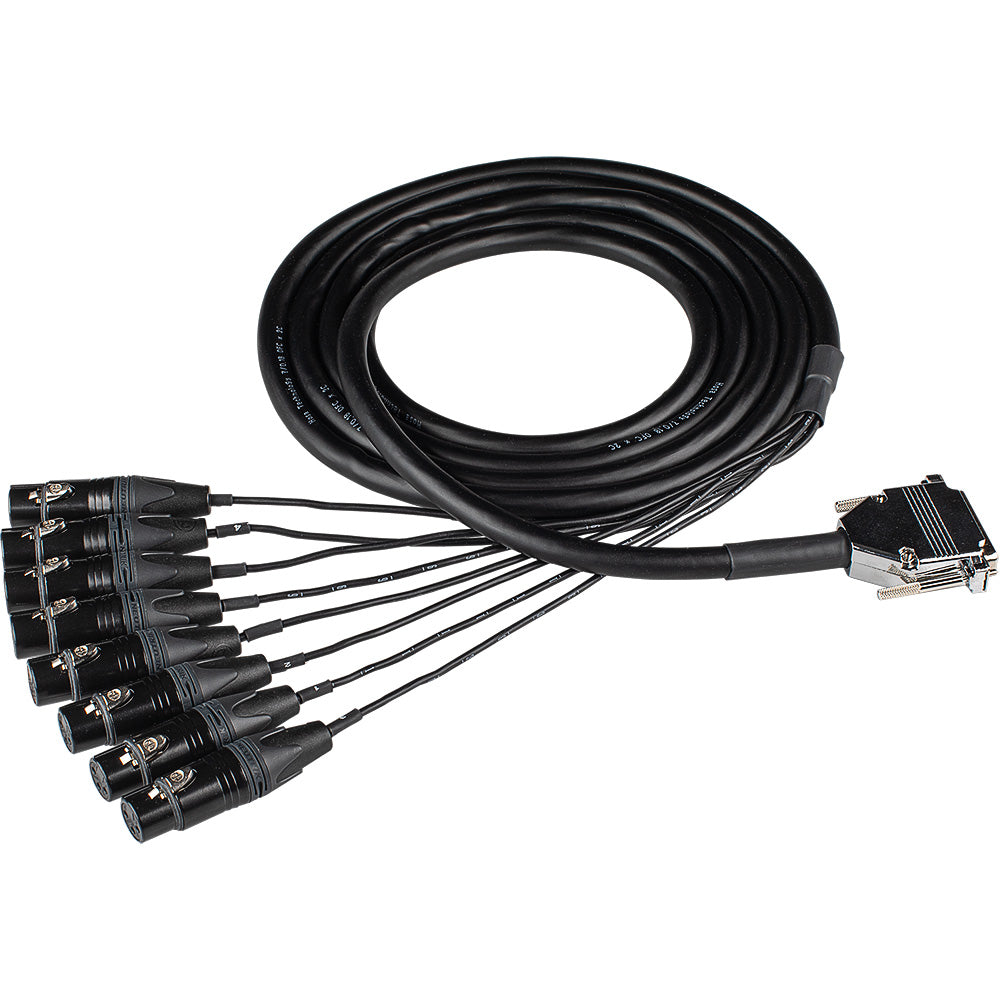 Hosa EDGE DB25 to XLRF Cable Snake - 4m