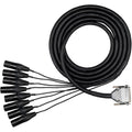 Hosa EDGE DB25 to XLRM Cable Snake - 2m