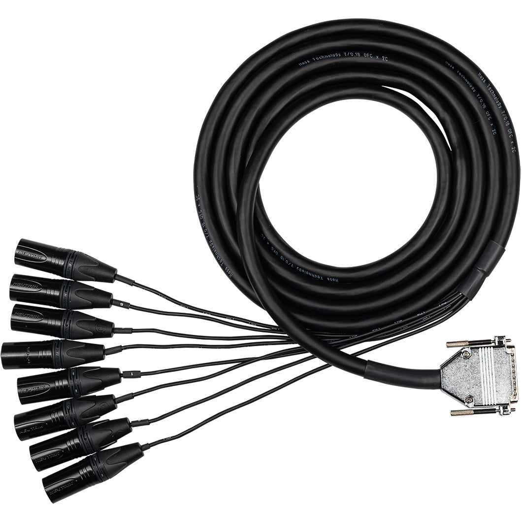 Hosa EDGE DB25 to XLRM Cable Snake - 2m