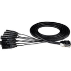 Hosa EDGE DB25 to XLRM Cable Snake - 2m