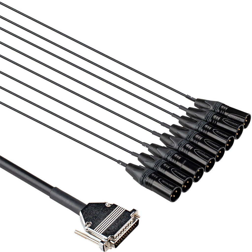 Hosa EDGE DB25 to XLRM Cable Snake - 2m