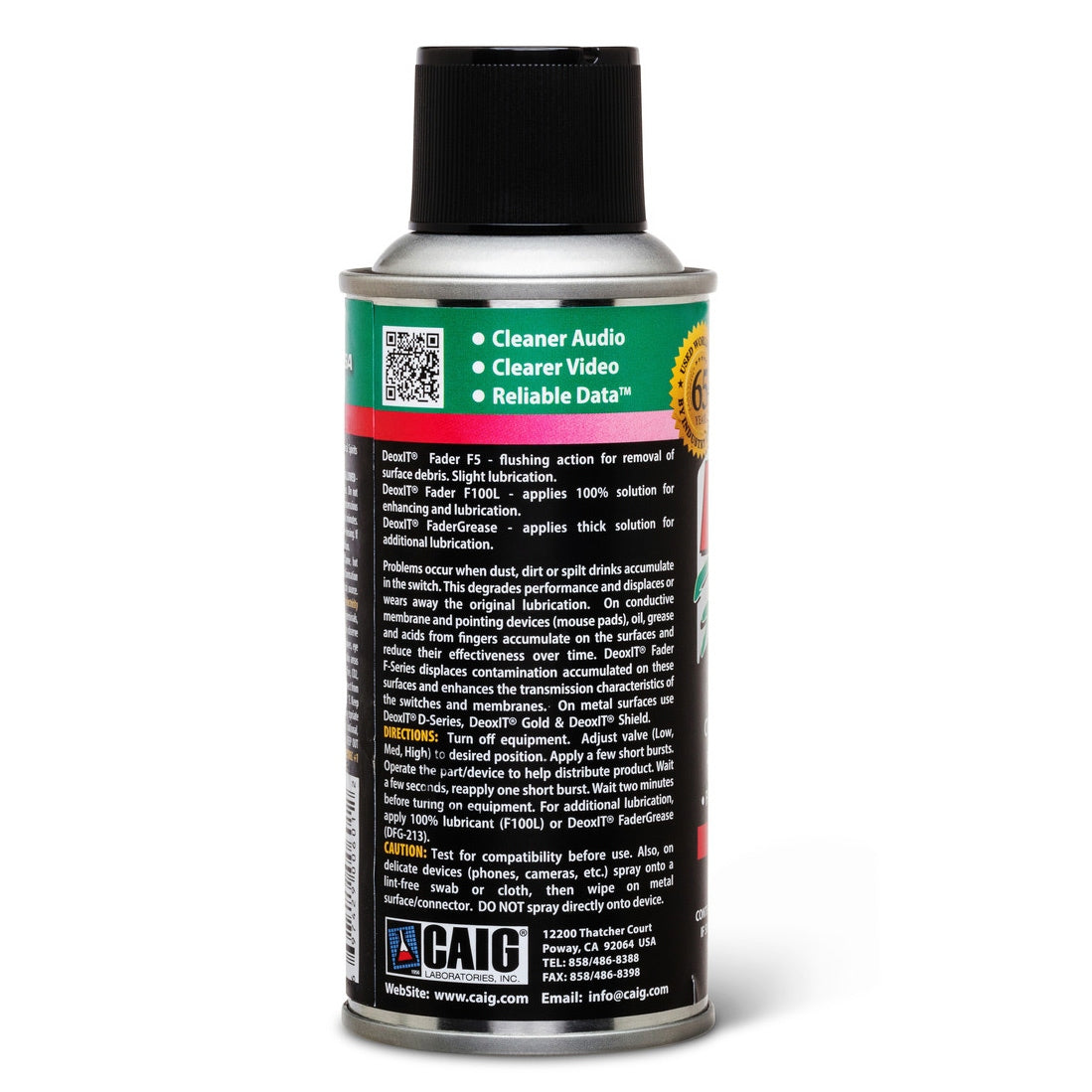 Hosa F5S-H6 CAIG DeoxIT FaderLube 5% Spray - 5 oz