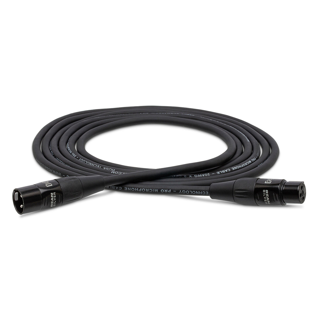 Hosa HMIC-050 REAN XLR3F to XLR3M Pro Microphone Cable - 50'