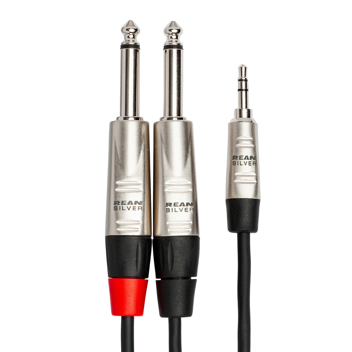 Hosa HMP-010Y REAN 3.5 mm TRS to Dual 1/4" TS Professional Stereo Breakout Cable - 10'
