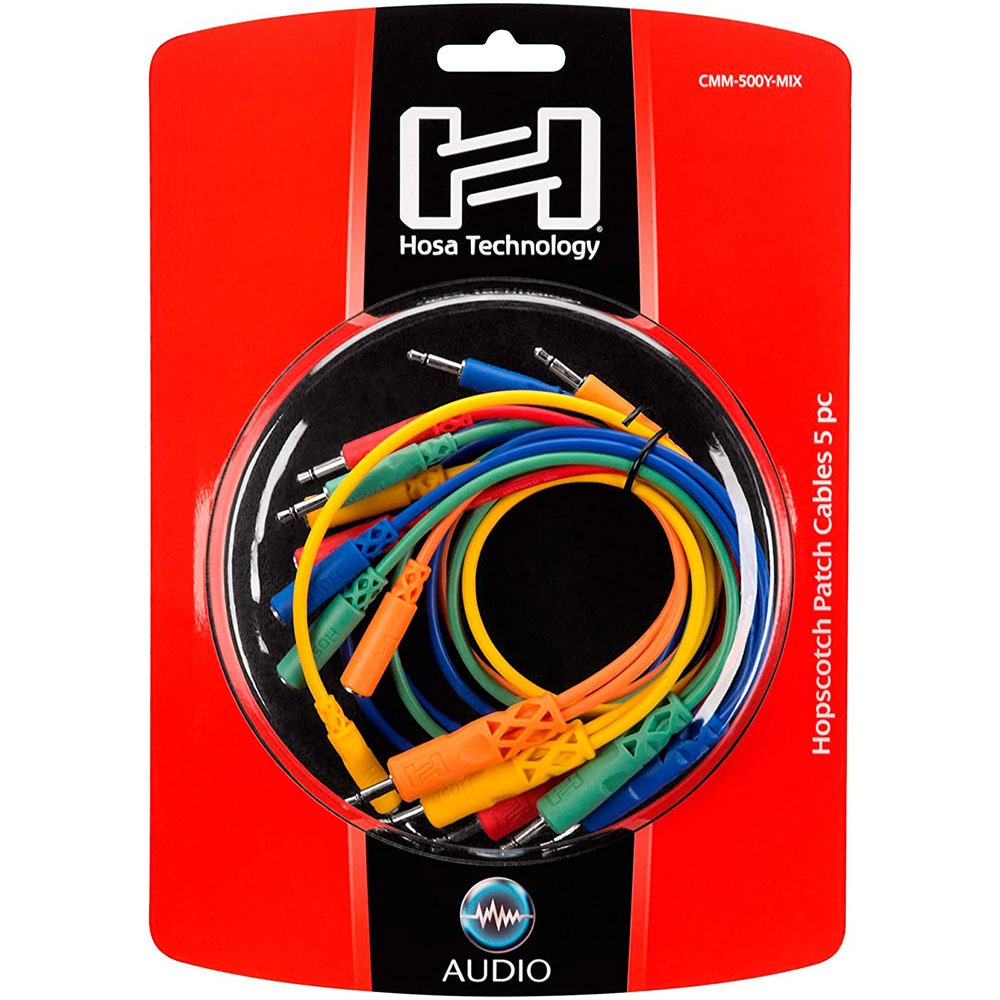 Hosa Hopscotch Eurorack Patch Cables - Various Lengths (5-Pack)