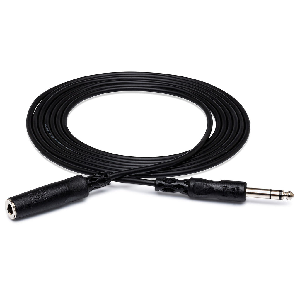 Hosa HPE-310 TRS Female to TRS Male Headphone Extension Cable - 10'