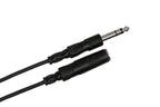 Hosa HPE-310 TRS Female to TRS Male Headphone Extension Cable - 10'