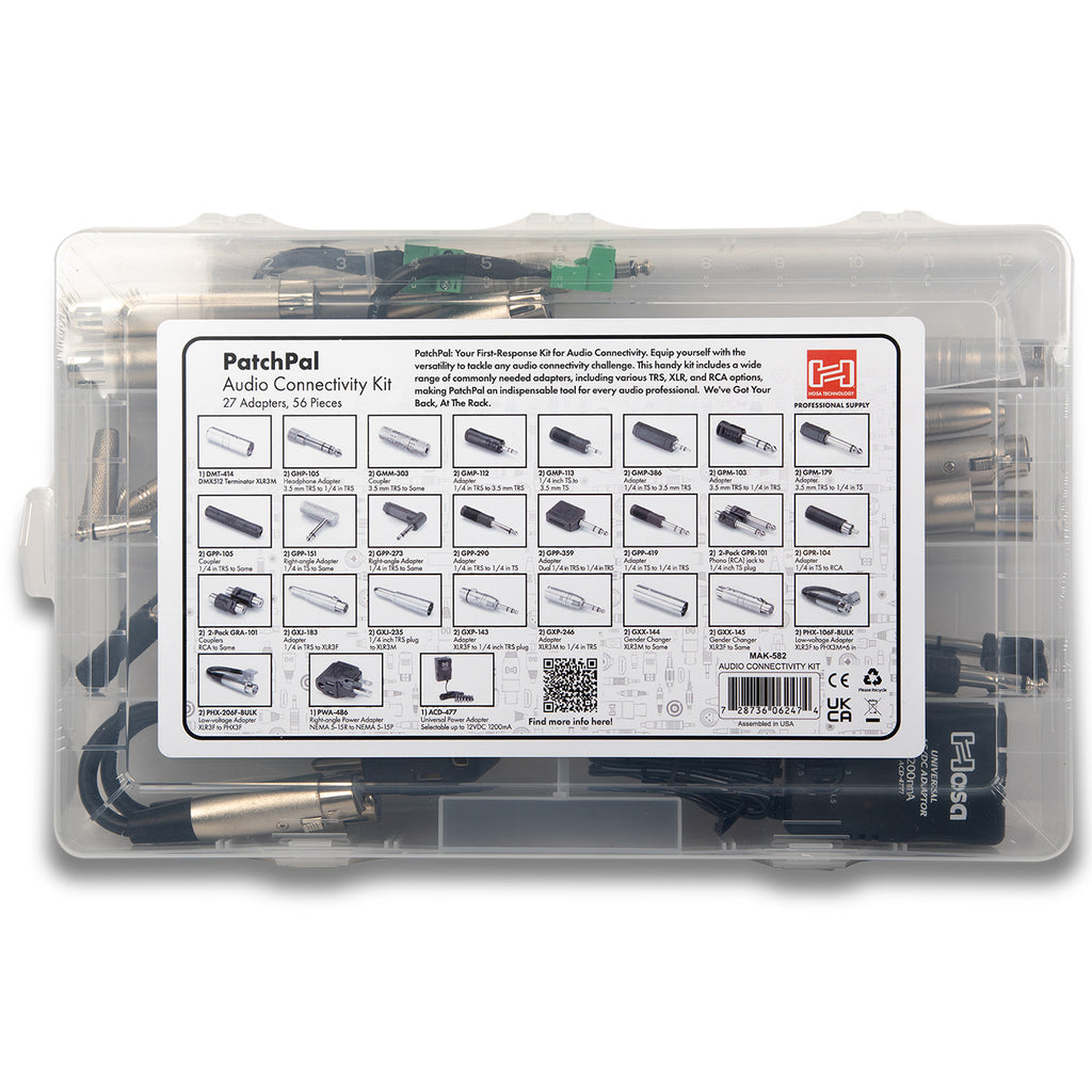 Hosa MAK-582 PatchPal Multi-Adapter Kit