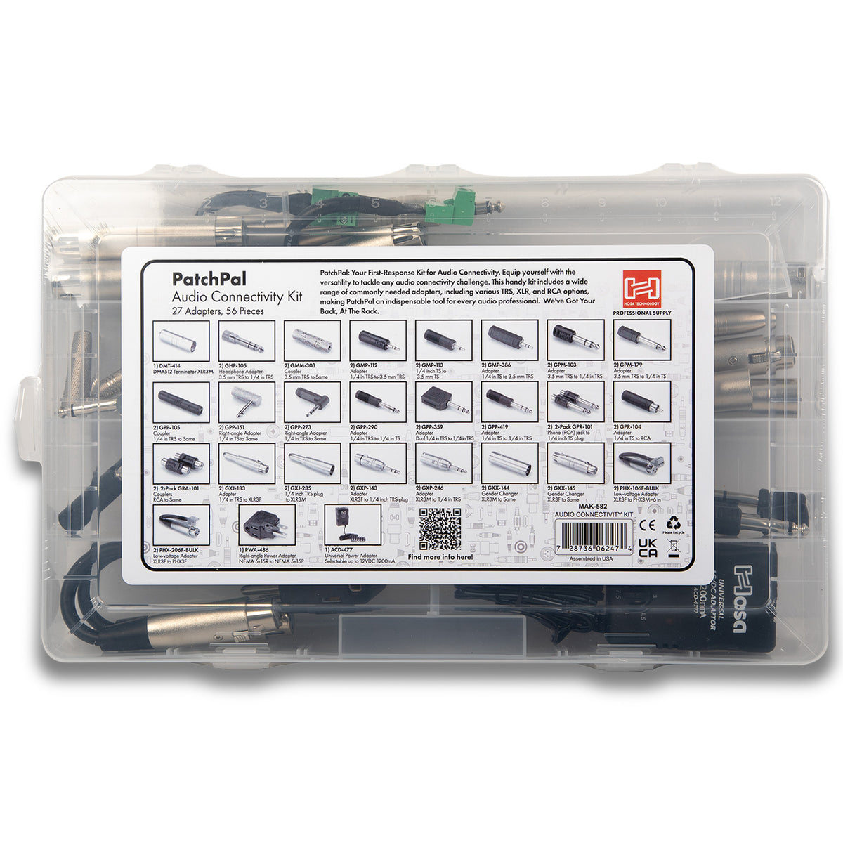 Hosa MAK-582 PatchPal Multi-Adapter Kit