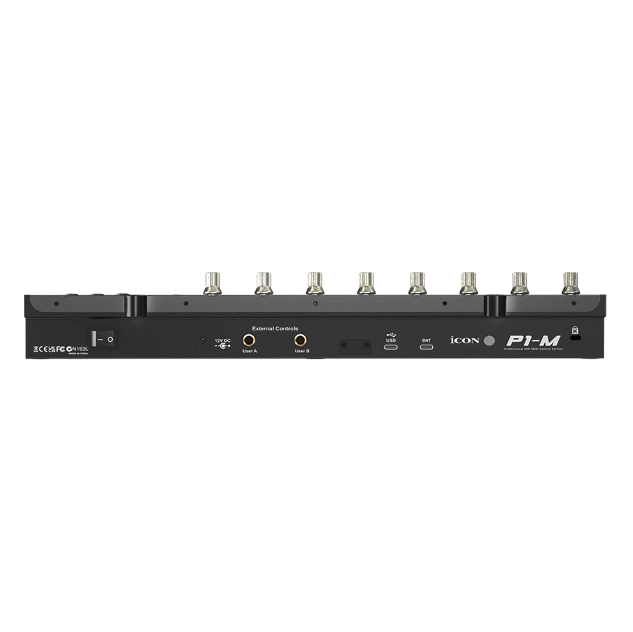 iCon Pro Audio P1-M DAW Control Surface Bundle with D4T Display