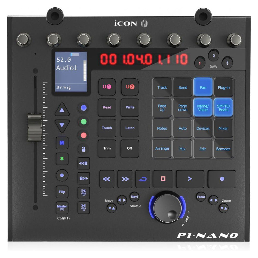 iCon Pro Audio P1-Nano Compact DAW Control Surface Bundle with D5