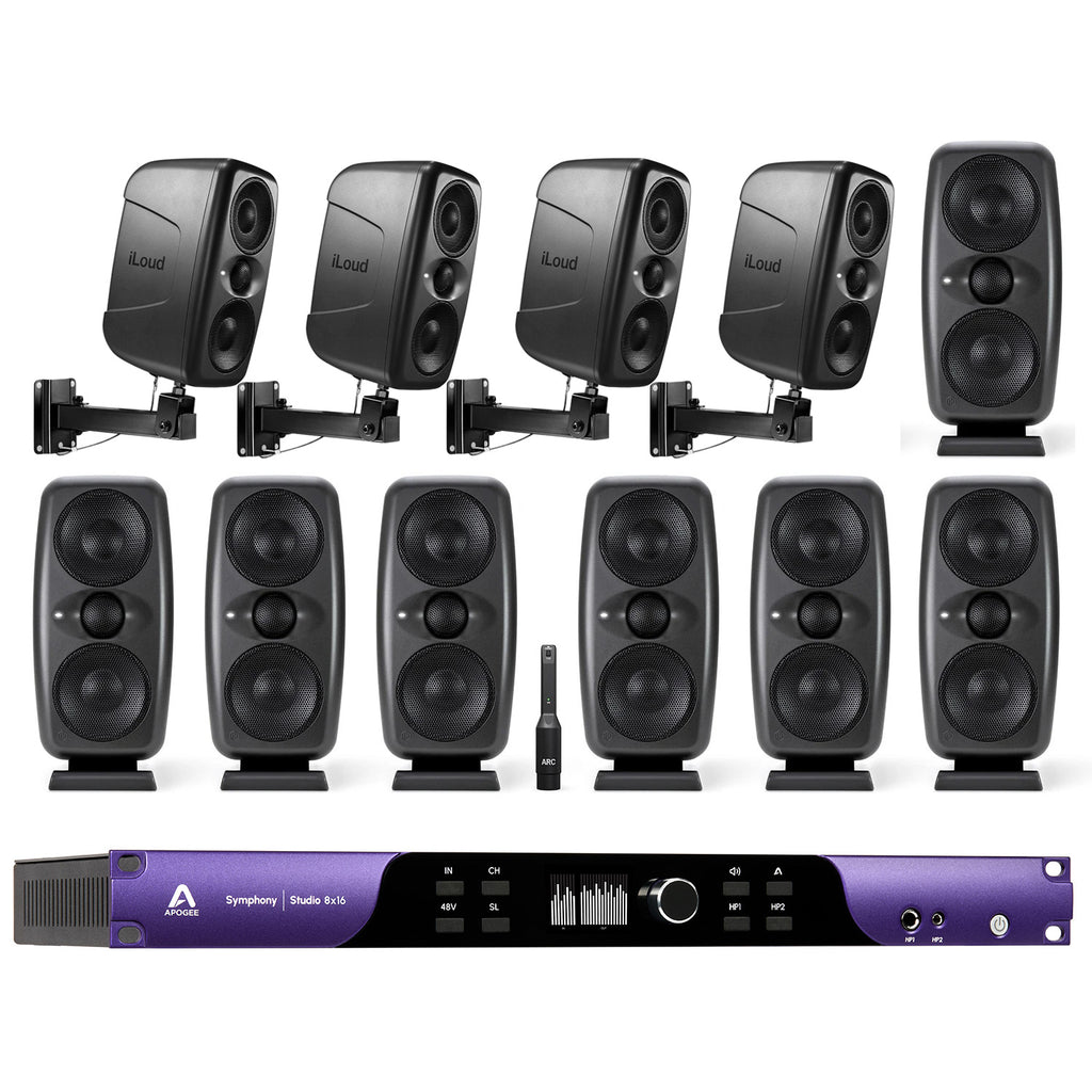 IK Multimedia iLoud MTM MKII Immersive Bundle with Apogee Symphony Studio 8x16 Interface