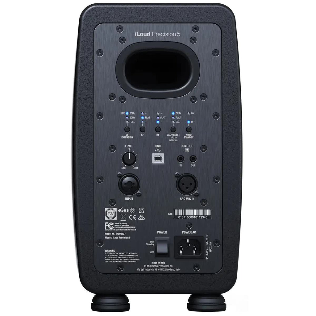 IK Multimedia iLoud Precision 5 Two-Way Active Nearfield Studio Monitor - Single