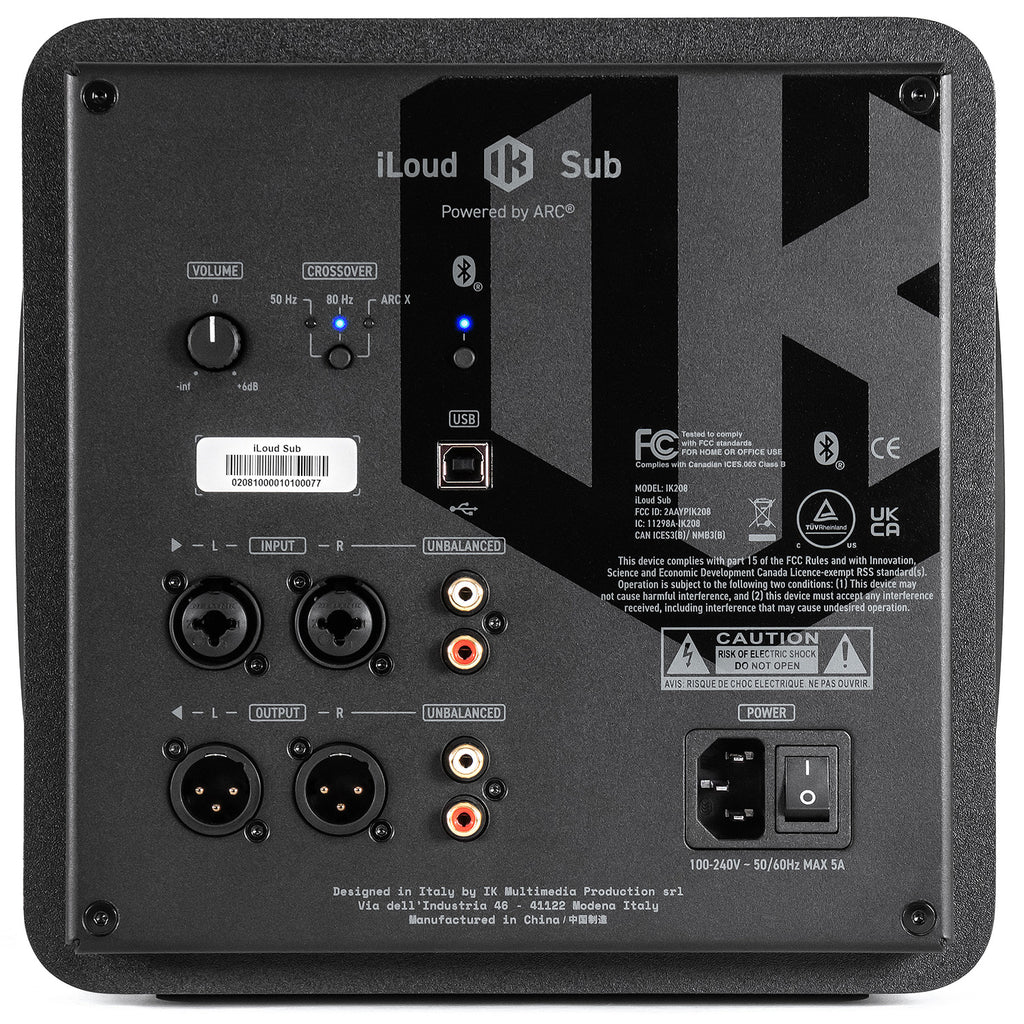 IK Multimedia iLoud Sub Compact Subwoofer with ARC Correction - Single (Demo Deal)