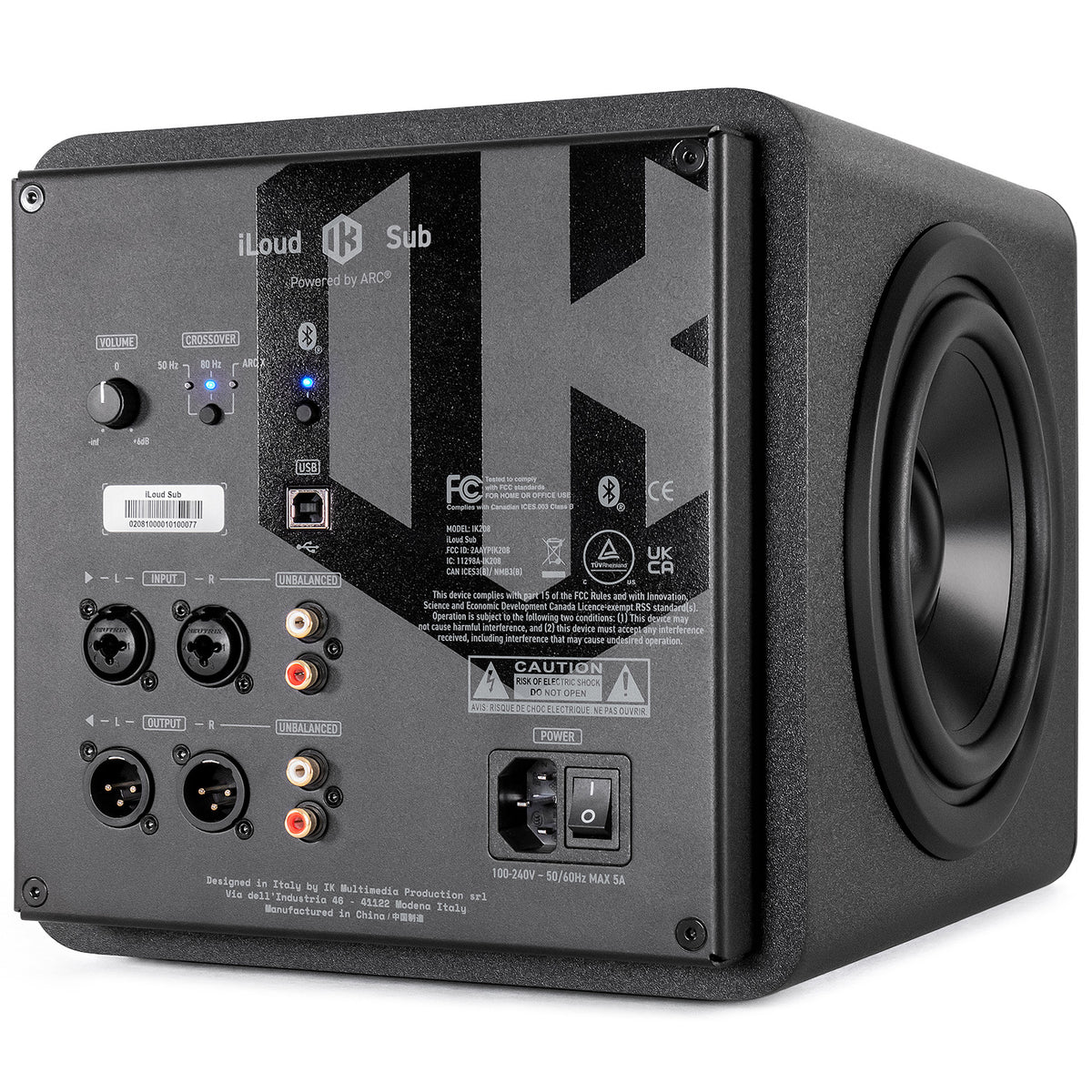 IK Multimedia iLoud Sub Compact Subwoofer with ARC Correction - Single (Demo Deal)