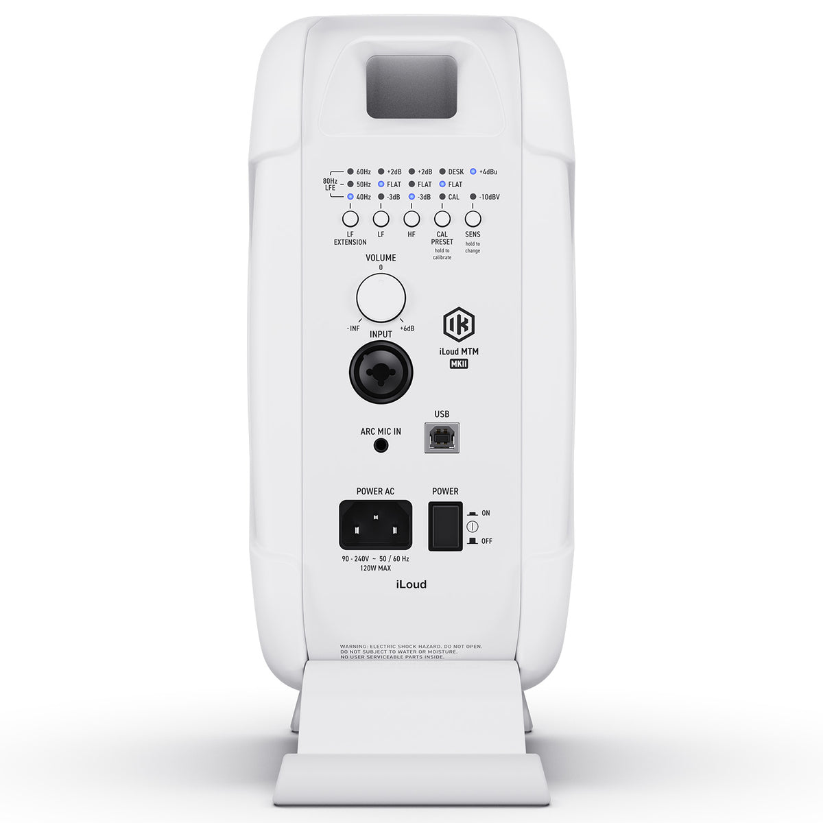 IK Multimedia iLoud MTM mkII High-Resolution Compact Studio Monitor - Pair, White