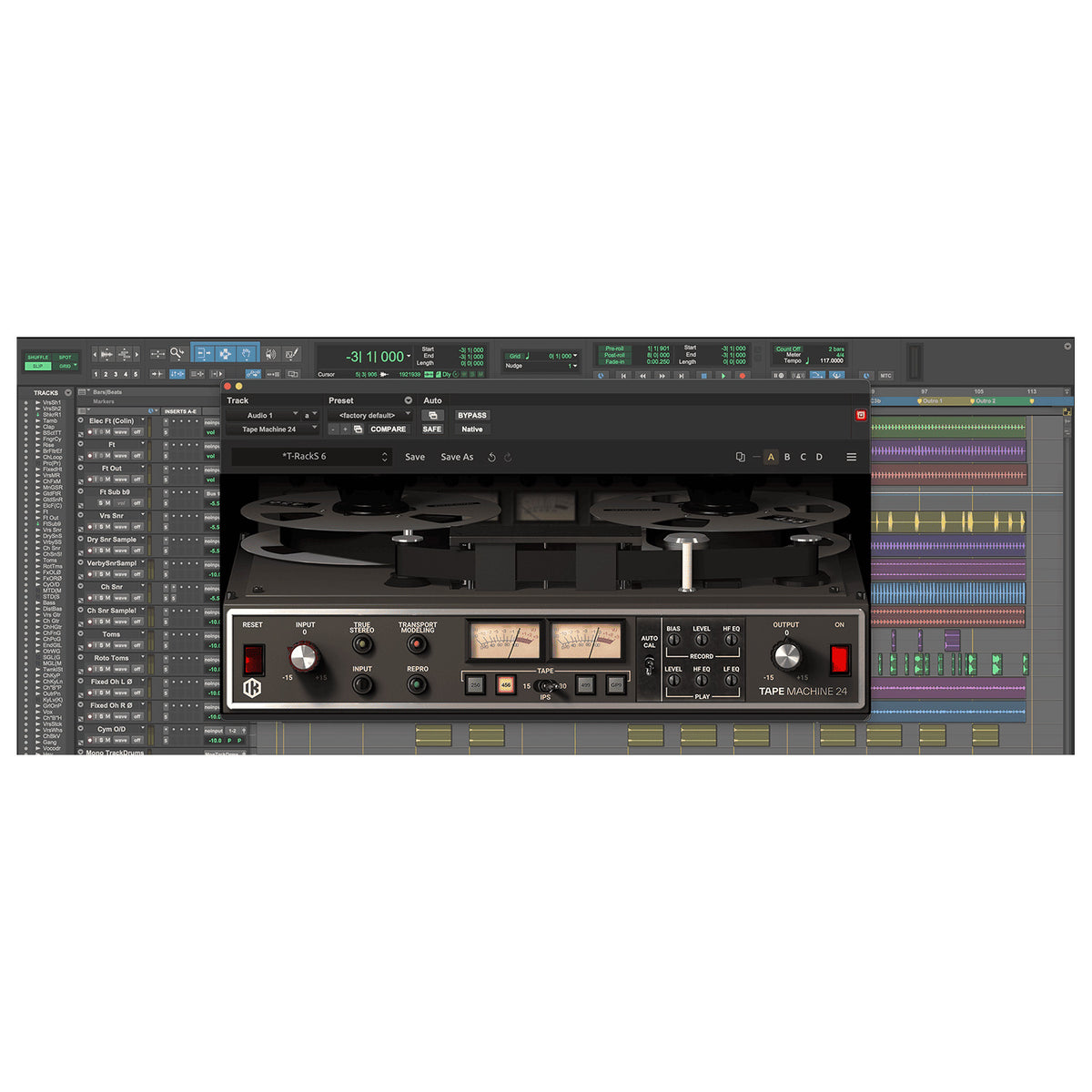IK Multimedia T-RackS Tape Machine 24 Virtual Tape Machine Plug-in - Electronic Delivery