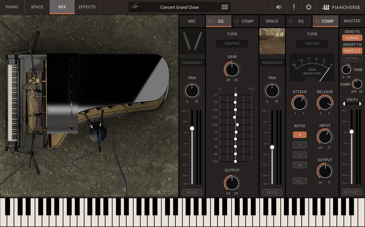 IK Multimedia Pianoverse Concert Grand YF3 Virtual Piano Instrument - Electronic Delivery