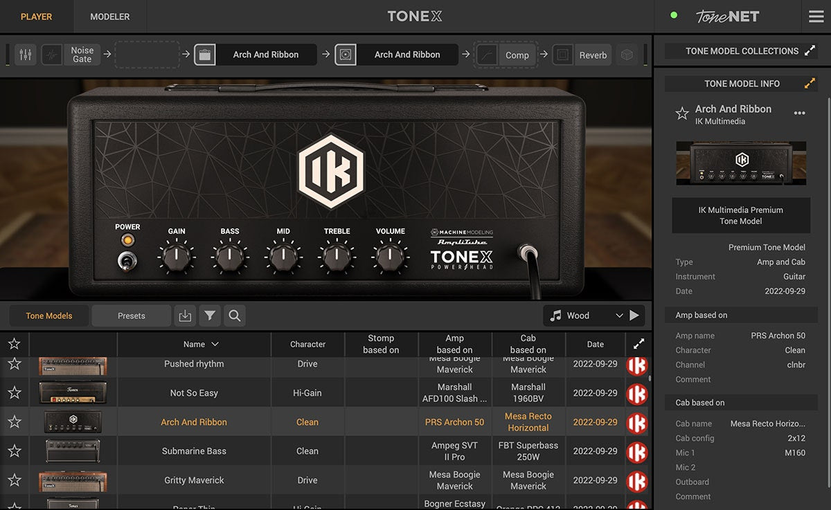 IK Multimedia TONEX MAX Amp/Cab/Pedal Modeling Software - Elec Del